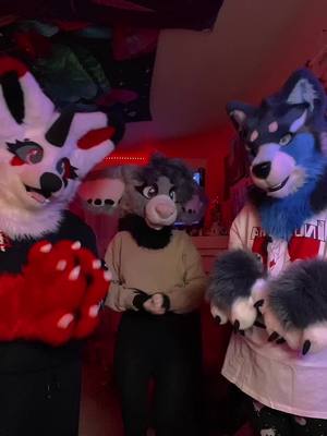 A post by @ripple_effect805 on TikTok caption: Coming back to post this Happy New Years!!!!! @silverwuffy @sin.3at3r #fursuit #furrytrash 