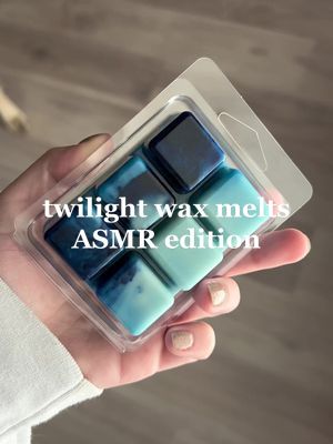 A post by @imaginarycandles on TikTok caption: you guys tend to love the asmr versions, let me know what wax melts to do next 🥰 #asmr #waxmelts #twilight #twilightsaga #asmrvideo 