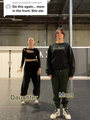 A post by @daleydance on TikTok caption: Replying to @klo2229 had to jump on this one more time just for you!! 😁 @Britain @trueartdanceacademy #motherdaughter #viral #dance #missionbc #studio 