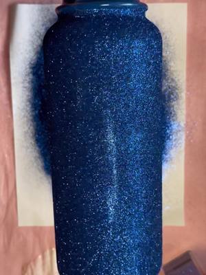 A post by @fancycups on TikTok caption: #blue #glitter #tumbler #epoxy #tiktoktumblers #Love #tumblersoftiktok #tutorial #fyp #foryou #friday viral #tutorial #winterbreak 