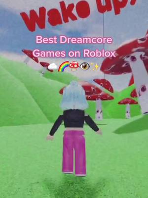 A post by @awesomenessgaming on TikTok caption: Getting the feeling I’ve seen this game in my dreams 😳 #roblox #robloxaesthetic #dreamcore #weirdcore #liminalspaces #robloxrecommendations 