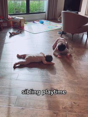 A post by @imwarrenkim on TikTok caption: sibling time…love how they are playing together #weekendvibes 