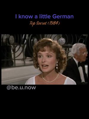 A post by @be.u.now on TikTok caption: #topsecret #funnyvideos #funny #language #germanfunny #funnyscene #fyp Top Secret (1984) #romcom #comedy 