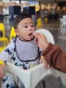 A post by @glitterbird1 on TikTok caption: My Hangry baby 👶  #hangry #baby #babysdayout 