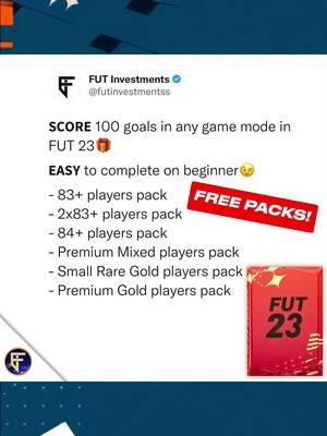 A post by @fut.investments on TikTok caption: Free packs! Are you gonna save packs for toty?🤔👇 #fyp #fifa #fifa23 