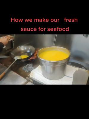 A post by @themightycrabconway1 on TikTok caption: How we make fresh sauce for seafood