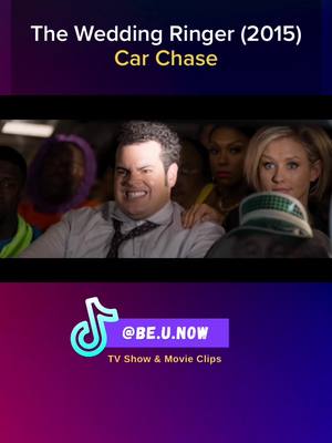 A post by @be.u.now on TikTok caption: The Wedding Ringer (2015) Car Chase #theweddingringer #kevinhart #joshgad #alanrichson #fyp #foryou #movieclips #moviescene #funnyvideos 