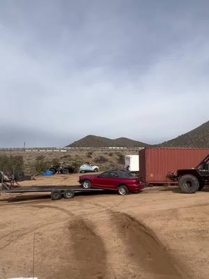 A post by @themudbrother on TikTok caption: #fyp #foryourpage #ftb #fortheboys #PowerWagon #Mopar #gasit #mustang #OldDodge.   One way to unload a car !!!!!