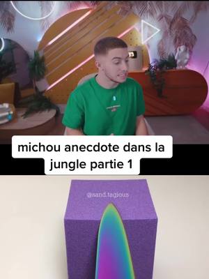 A post by @poulpereact on TikTok caption: Michou a failli mourrir #michou #inoxtag #survie #jungle #anecdote