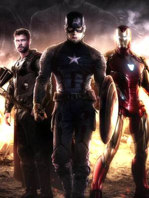 A post by @mcutheblip on TikTok caption: Best trio ever #ironman #thor #captainamerica #avengers #marvel #mcu #marvelstudios #mcuedit 