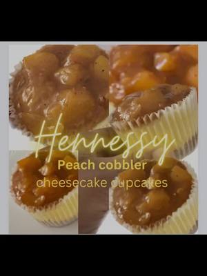 A post by @genevamarie_beauty on TikTok caption: #hennessey #hennessypeachcobbler #hennessycheesecake