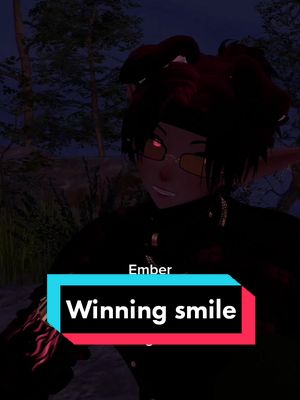 A post by @shmarcky on TikTok caption: Ember will always find a way to make Crow laugh, it secretly warms his heart. But ayo, finally revamped Ember and updated Crow - #vrchat #vrc #vr #vrchatmemes #vrchatcommunity #fullbodytracking #fyp 