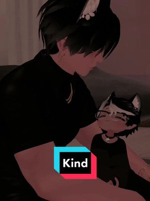 A post by @shmarcky on TikTok caption: Even if Lokie isn't blood related, he still looks up to Crow like an actual brother. It warms Kalum's heart to know that - #vrchat #vrc #vr #vrchatmemes #vrchatcommunity #fullbodytracking #fyp 