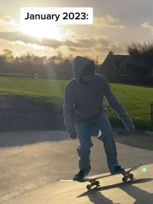 A post by @skategoose on TikTok caption: Skateboarding so far has definitely been a journey. 🤩 #skateboardinguk #Skateboarding #skateboardingisfun #progressdaily #fyp #skateuk #skate #varialflip #shuvit 