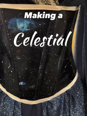 A post by @captainkaycee on TikTok caption: I decided to make a Celestial fairy dress for the renaissance faire this year! Thank you @officialhambly for helping me!! #sewingtok #celestial #costuming #fairycore #space 