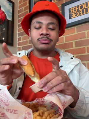 A post by @jefethebosss on TikTok caption: @keith_lee125 DOUPE?!?! Sike nah 😭 but trying Raining Cane’s for the first time taste test!😍 I will 100% be back #raisingcanes @raisingcanes 