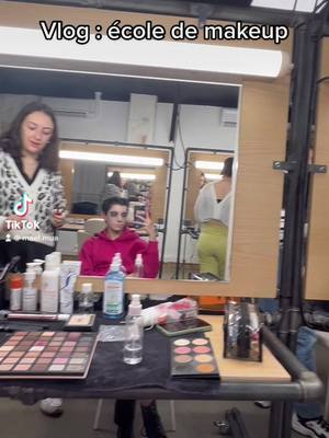 A post by @nova.mael on TikTok caption: Un jour en école de makeup, thème Années 20 #makeup #toulouse #makeupartist #BeautyTok #makeupschool #makeup1920 