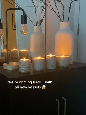 A post by @stoneandflame on TikTok caption: LAUNCHING FEBRUARY 1st 💕 #fyp #SmallBusiness #candletok #candlemaking #handmade 