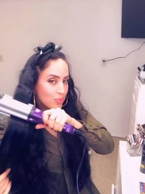 A post by @deeanmansour on TikTok caption: Deean-sesi @Bed Head by TIGI crimper from @Amazon  Hair cr#TutorialHairypシ #fypage #follow #me #tiktok #hair #longhair  #duet #Love #crimper 