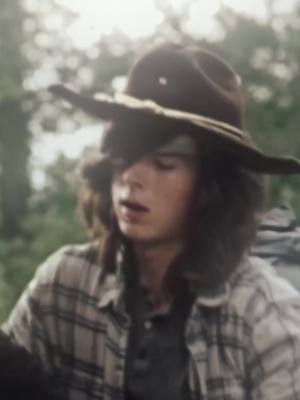 A post by @twdcraz on TikTok caption: #CARLGRIMES // I THRN JNTO A TEENAGE GOO GOO MUCK 🧟🧟 || ##carlgrimes##twd##thewalkingdead##carlgrimesedit