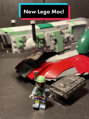 A post by @jpbricks on TikTok caption: I think it looks really cool! What do you guys think? #lego #fypシ #slavei #starwars #bobafett #jpbricks #😁 #🥓🍞👍 #legotok #moc 