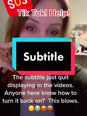 A post by @glitzypinkdesigns on TikTok caption: Tik Tok, please help with subtitles!  #tiktok #tiktoksubtitle #customerservice #closedcaptions #deaf #hardofhearing 