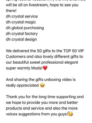 A post by @dh_crystal_magic on TikTok caption: I am back today from holody and we have spring special livestream Come and join#popularcrystal #dhcrystal #crystallivesale 