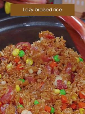 A post by @bimbobeffa on TikTok caption: Lazy braised rice#cooking #fyp #EasyRecipes #Foodie