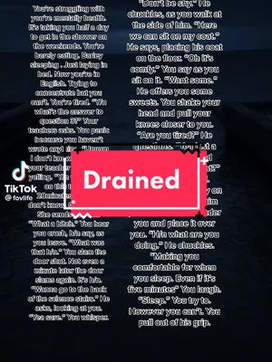 A post by @_imagine__stories on TikTok caption: Part one of drained #fyp #imagine #drained 