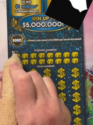 A post by @crafty_brandy on TikTok caption: #bigticket  Will be live soon! Broke even on these two 50 tickets. #ReadySetLift #thatsoundthough #ASMR #GenshinImpac #FastTwitchContest #lotteryticket #scratchoff #MOLottery #lottery #scratchers