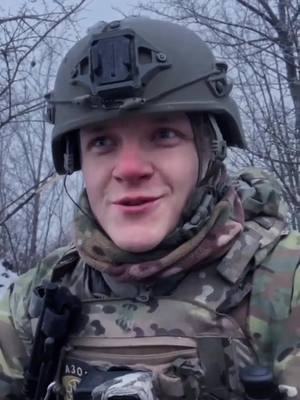 A post by @ukrainevictory01 on TikTok caption: Ukraine 🇺🇦 soldier explains in English how surreal being in combat is #fyp #ukraine #war #ukrainewar #support #military #Bakhmut #army #ukraninearmy 