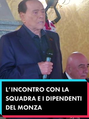 A post by @silvio.berlusconi on TikTok caption: Ecco una sintesi delle cose che ho detto all’incontro a Villa Gernetto con la squadra e tutti i dipendenti del Monza.  #silvioberlusconi #berlusconi #monza #acmonza #calcio 