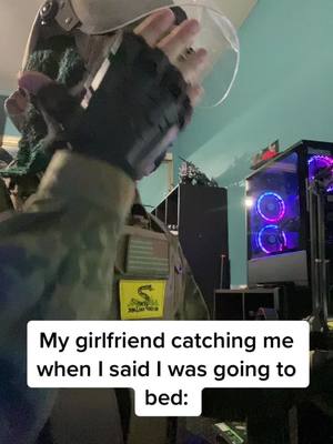 A post by @dand82 on TikTok caption: She games with us so usually this doesn’t happen…. #Minecraft #rickandmorty #caught #fyp #airsoft 