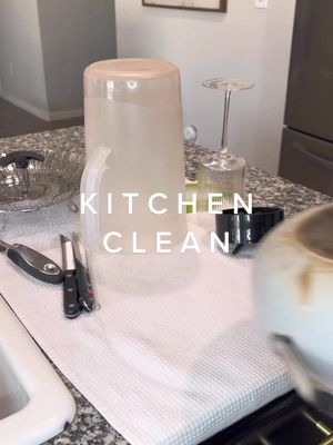 A post by @life.with.em__ on TikTok caption: Nothing better than starting the week with a clean kitchen🤩 #kitchen #clean #kitchenclean #cleaning #cleanhome #organizedhome #organizedkitchen 