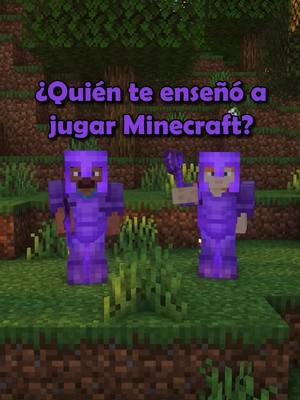 A post by @bruniciott on TikTok caption: Para los que aprendimos solos ^_^ #fyp #foryoupage #Minecraft #minecraftmemes #trend #clips