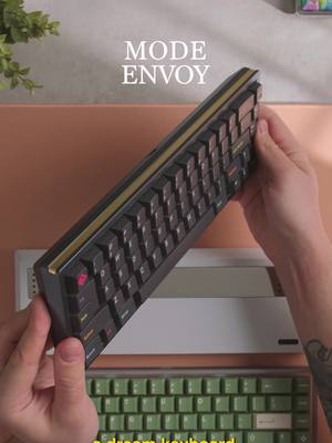 A post by @alexotos on TikTok caption: The Mode Envoy is such a solid board I can’t imagine anyone regretting it if they bought one. Legit one of the best keyboards I’ve tried in a while 