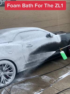 A post by @greenwooddetailingmi on TikTok caption: You’ll never believe what it was! Find out in the next post on my page! #GetCrackin #foryou #fyp #fypシ #satisfying #detailing #foambath #camaro #zl1 #storytime #satisfyingvideo #autodetailing #foryoupage 