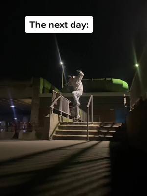 A post by @skategoose on TikTok caption: Back from a week off, now for probably a month off. Cant walk and the tail split in the fall :(   #skateboardinguk #Skateboarding #skateboardingisfun #progressdaily #fyp #skateuk #skate #streetskateboarding #nightskate #streetskating #nightskateboarding #injury #hallofmeat 