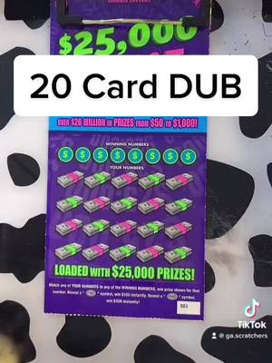 A post by @ga.scratchers on TikTok caption: #fyp #scratchtok #lottery #4you #lotterytickets #foryou #georgialottery #scratchofftickets #gascratchers #scratchcard #winner #foryoupage #galottery