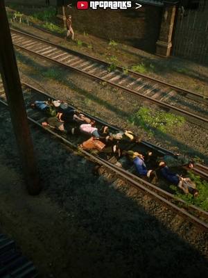 A post by @cohnjunningham on TikTok caption: train prank in Saint Denis #rdr2 #rdr #reddead #reddeadredemption2 #reddeadredemption #reddeadonline #gta #gta5 #gtav #grandtheftauto #grandtheftauto5 #grandtheftautov #gtaonline #rockstar #rockstargames 