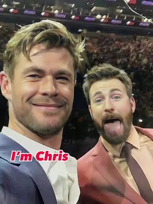 A post by @marvel.for.ever3000 on TikTok caption: Best of buds #chrisevans #chrishemsworth #foryou #fyp #chrisevanstok #chrishemsworthtok 