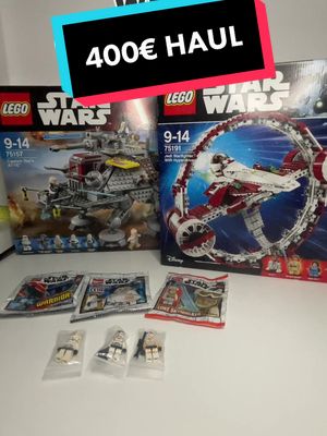 A post by @yobrix802 on TikTok caption: 400€ LEGO STAR WARS HAUL😍💸 #starwars #legostarwars #lego #starwarstiktok #fyp #legotiktok #legohaul #legostarwarshaul 