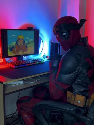 A post by @deadpool.tony.live on TikTok caption: #deadpool #naruto #spiderman 