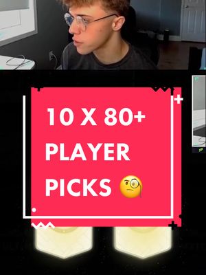 A post by @jagpapi_ on TikTok caption: WHAT DID YOU GUYS GET FROM THE NEW 80+ PP’S?🧐 #fifa #futurestars #80plus #80plusplayerpick #fifaultimateteam #sbc #sbcreview #packluck #playerpicks #foryou 