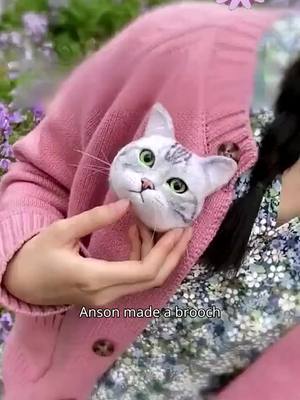 A post by @superlee18 on TikTok caption: #Handmade #foryou #pets #cute #cat 