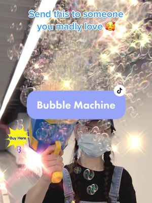 A post by @tkbubblegun on TikTok caption: Don’t let your girl see this #fyp #bubblemachine #foryou #Summer #gift #toy #toys #winter #satisfying #tiktokworthbuying #ValentinesDay