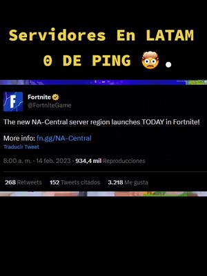 A post by @xennbt on TikTok caption: Y tú ya probaste el nuevo servidor? 🫨#fortnite #nuevoservidor #fortnitena #jelty #fortniteclips #nuevoservidorfortnite 