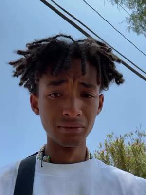 A post by @datpiff on TikTok caption: #JadenSmith shares a video of him crying! 