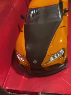 A post by @santosdiecastcollection on TikTok caption: TOYOTA GR SUPRA  #santosdiecastcollection #diecast #fastandfurious #hotwheels #toycar