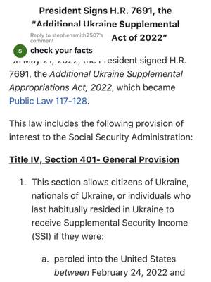 A post by @crunchychristianconserv on TikTok caption: Replying to @stephensmith2507 #greenscreen If the Biden admin cared about us at all, he wouldnt be giving away OUR social security. That money is ours- we all worked for that money and trusted our government to hold that money until we were ready for it. Check YOUR facts. 